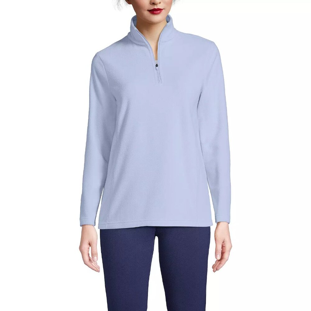 Lands' End Women's Quarter-Zip Fleece Pullover